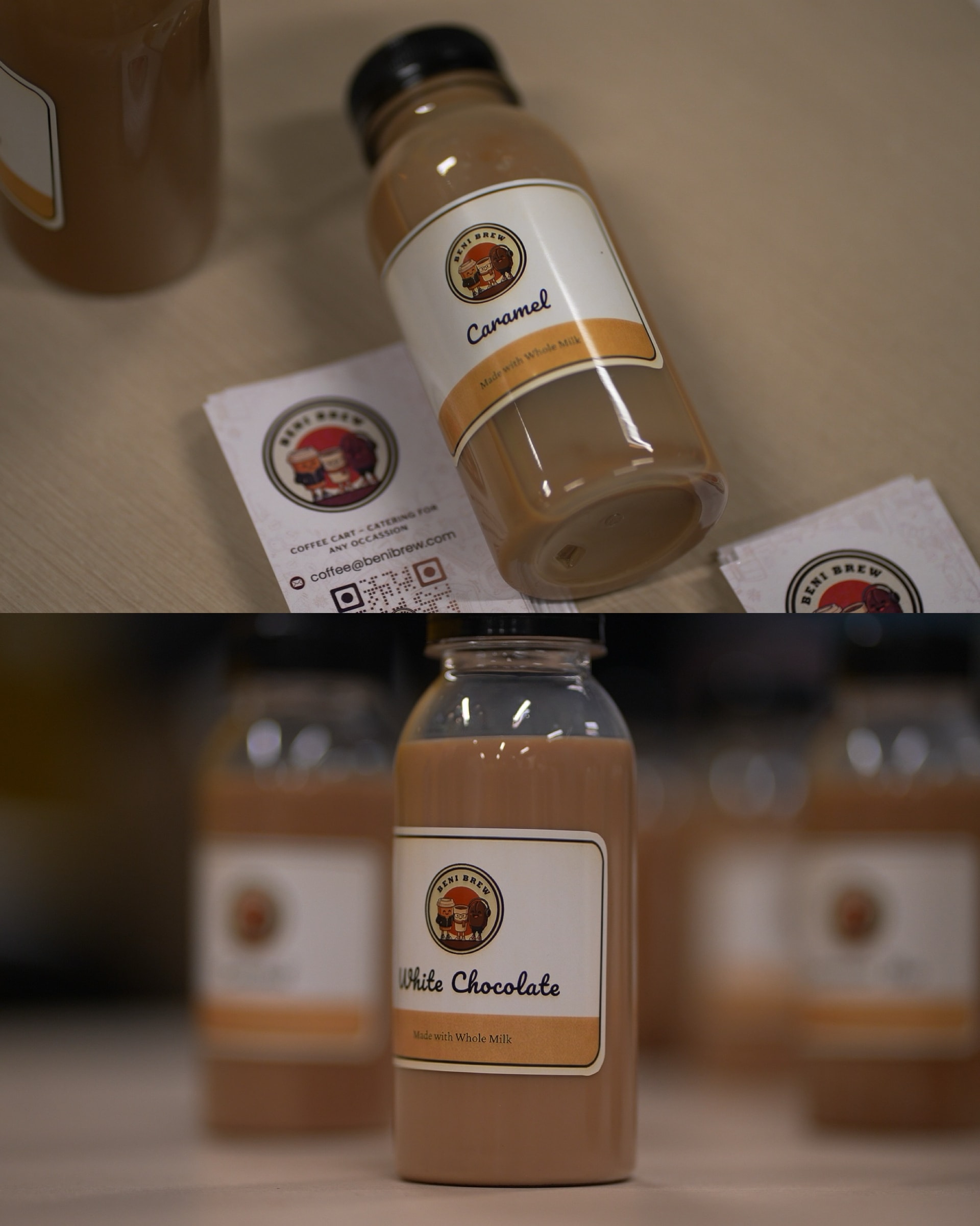Freshly Pre-made Bottled Iced Lattes